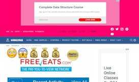 
							         FREE $1.25 Paypal From FreeEats.com • Guide2Free Samples								  
							    