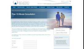 
							         Free 15-Minute Consultation | Acumen Health & Wellness Center								  
							    