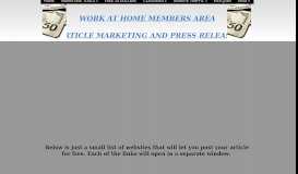 
							         free article sites - FIND WORK - FREE REAL WORK AT HOME ...								  
							    
