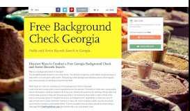 
							         Free Background Check Georgia | Smore Newsletters for Business								  
							    