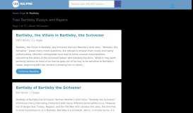 
							         Free bartleby Essays and Papers								  
							    