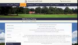 
							         FREE Battery Testing | Newark Golf Club								  
							    