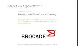 
							         Free Brocade Fibre Channel Training – Salman Naqvi – 2xCCIE								  
							    