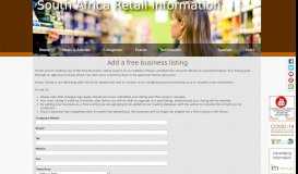 
							         Free Business Directory Entry - The Retail Directory - South Africa								  
							    