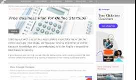 
							         Free Business Plan for Online Startups - SME Pals								  
							    