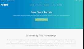 
							         Free Client Portal | Huddle								  
							    
