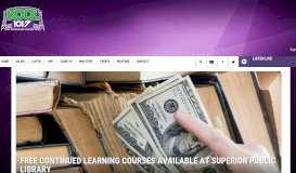 
							         Free Continued Learning Courses Available At Superior ... - Kool 101.7								  
							    