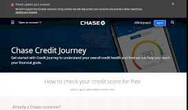 
							         Free Credit Score | Credit Journey | Chase.com								  
							    