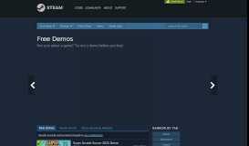 
							         Free Demos - Steam								  
							    