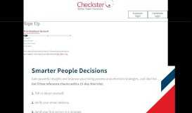 
							         Free Employer Account - Checkster								  
							    