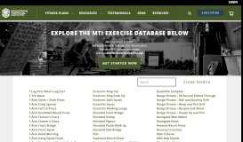 
							         Free Exercise Database with Videos | Mountain Tactical Institute								  
							    