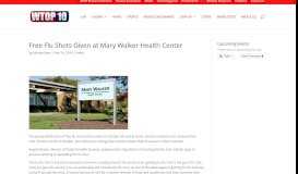 
							         Free Flu Shots Given at Mary Walker Health Center | WTOP10								  
							    