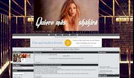 
							         Free forum : Quiero Más Shakira - Portal								  
							    