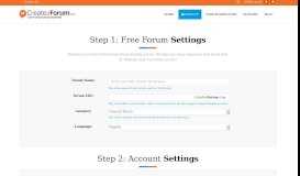 
							         Free Forum Sign Up 100% free to Use ... - Create a Forum								  
							    