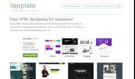 
							         Free HTML CSS Templates by tooplate								  
							    