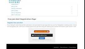 
							         Free Job Alert 2020 Register For Govt FreeJobAlert - Sarkari ...								  
							    