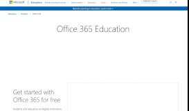 
							         Free Microsoft Office 365 for Schools & Students | Microsoft ...								  
							    