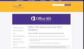 
							         Free Microsoft Office 365 - McHenry County College								  
							    
