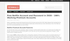 
							         Free Netflix Premium Account and Password in 2020 - Giving ...								  
							    
