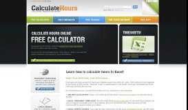 
							         Free Online Time Card Calculator, Calculate Hours Worked								  
							    