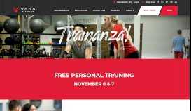 
							         Free Personal Training Day with VASA Fitness								  
							    