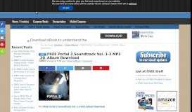 
							         FREE Portal 2 Soundtrack Vol. 1-3 MP3 Album Download ...								  
							    