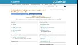 
							         Free Resources for Health Professionals - Online Clinical Library 2 ...								  
							    