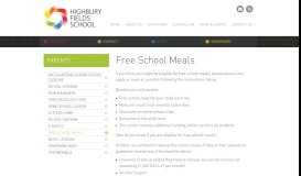 
							         Free School Meals - Highbury Fields School								  
							    