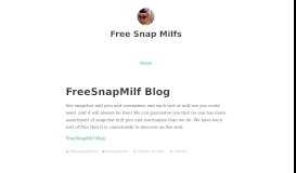 
							         Free Snap Milfs								  
							    