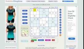 
							         Free sudoku puzzles - Sudoku Kingdom								  
							    