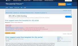 
							         Free suggest some free template for city portal - Joomla! Forum ...								  
							    