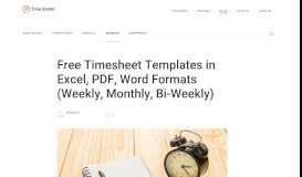 
							         Free Timesheet Templates in Excel, PDF, Word Formats ...								  
							    