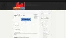 
							         FREE WEB HOSTING AND DOMAINS: my3gb.com								  
							    