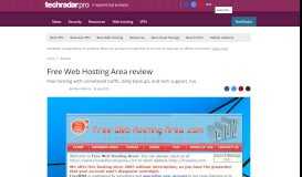 
							         Free Web Hosting Area review | TechRadar								  
							    