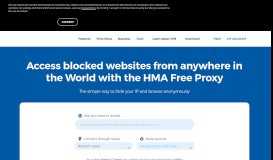 
							         Free Web Proxy | Anonymous Online Browsing | Hide My Ass! - HMA!								  
							    