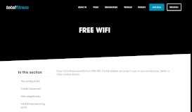 
							         Free Wifi | Total Fitness								  
							    