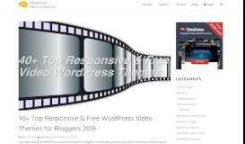 
							         Free WordPress Video Theme for Bloggers 2018 - MageeWP								  
							    