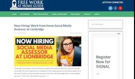 
							         Free Work at Home Guide | Legit Online Jobs								  
							    
