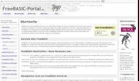 
							         FreeBASIC-Portal.de: Startseite								  
							    