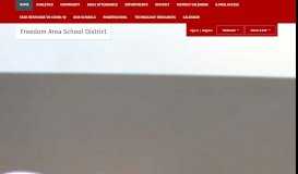 
							         Freedom Area School District / Homepage								  
							    