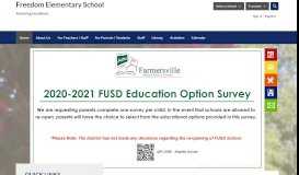 
							         Freedom Elementary - Farmersville - Farmersville Unified School District								  
							    