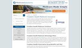 
							         Freedom Health Medicare Insurance | Medicare Insurance Providers								  
							    