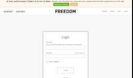 
							         Freedom Internet Portal								  
							    
