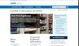 
							         Freedom of Information Act (FOIA) | US EPA								  
							    