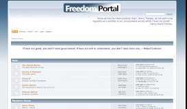 
							         Freedom Portal - Index								  
							    