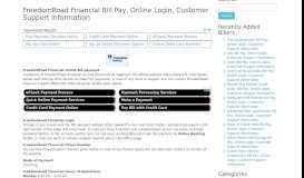 
							         FreedomRoad Financial Bill Pay, Online Login, Customer Support ...								  
							    