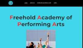 
							         Freehold Academy of Performing Arts								  
							    