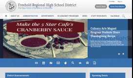 
							         Freehold Regional High School District / Homepage								  
							    