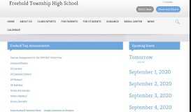 
							         Freehold Township High School / Homepage - Freehold Regional ...								  
							    