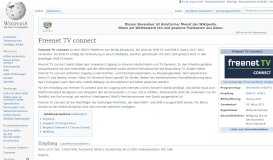 
							         Freenet TV connect – Wikipedia								  
							    